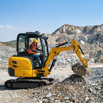 how to operate a mini excavator